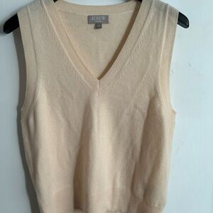J.Crew Cream Sleeveless Sweater Vest